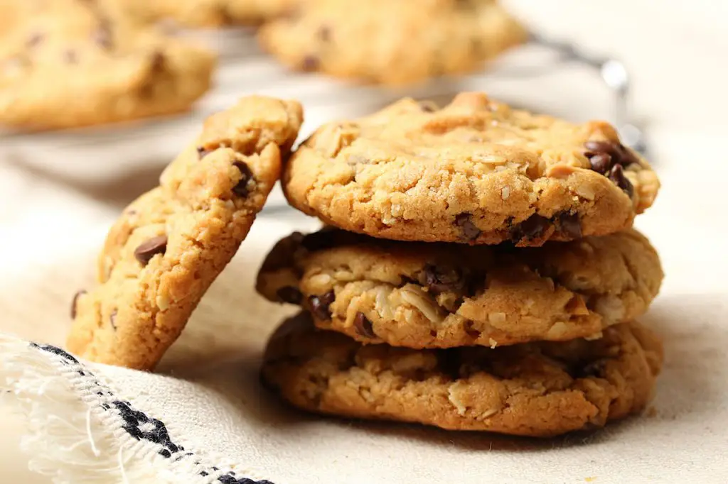 Loaded Peanut Butter Cookies vegan gluten free