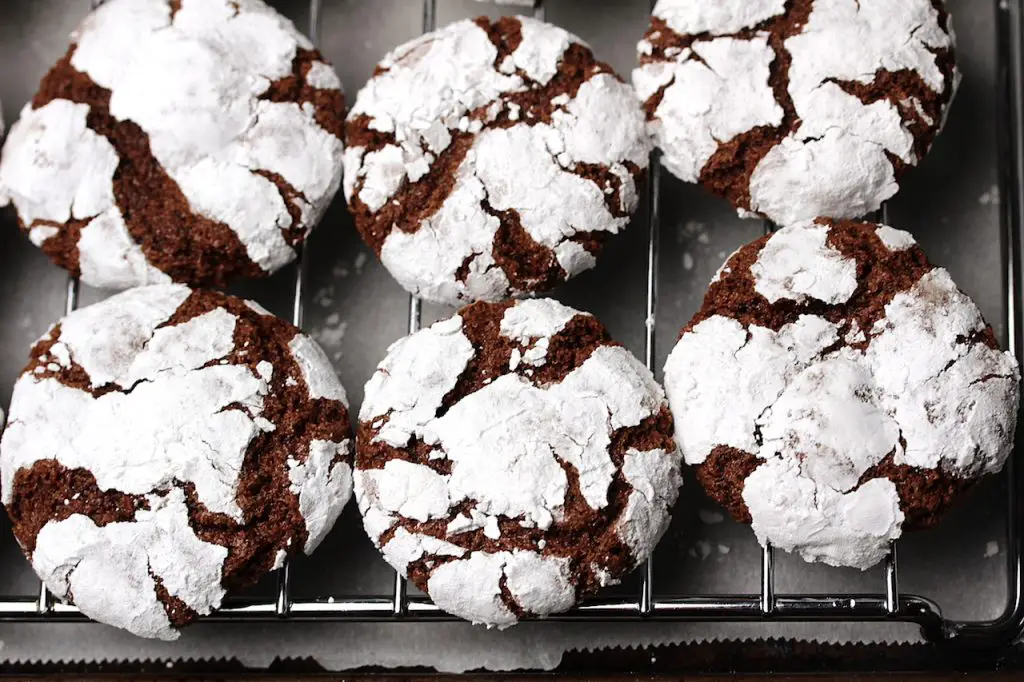 chocolate crinkle cookies vegan gluten-free