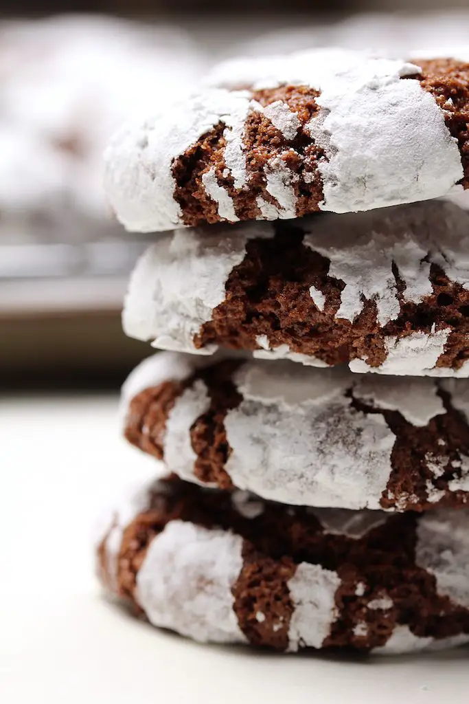 chocolate crinkle cookies vegan gluten-free
