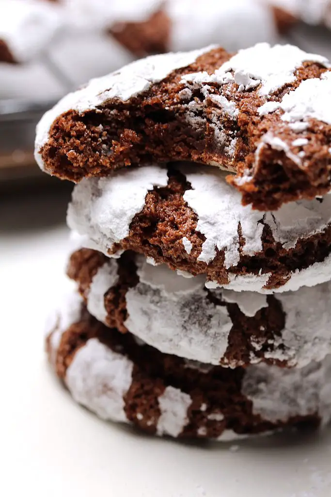 chocolate crinkle cookies vegan gluten-free