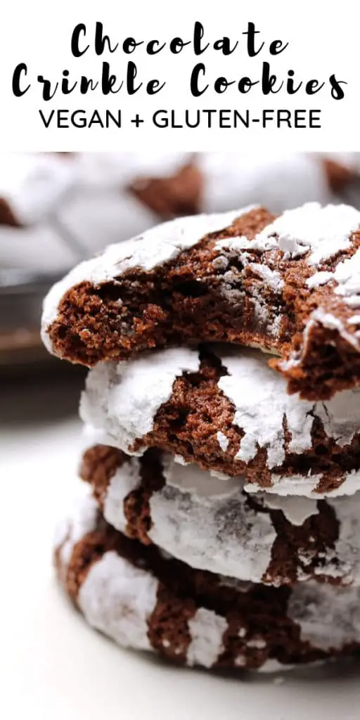 pinterest pin chocolate crinkle cookies