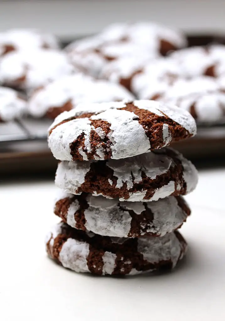 chocolate crinkle cookies vegan gluten-free