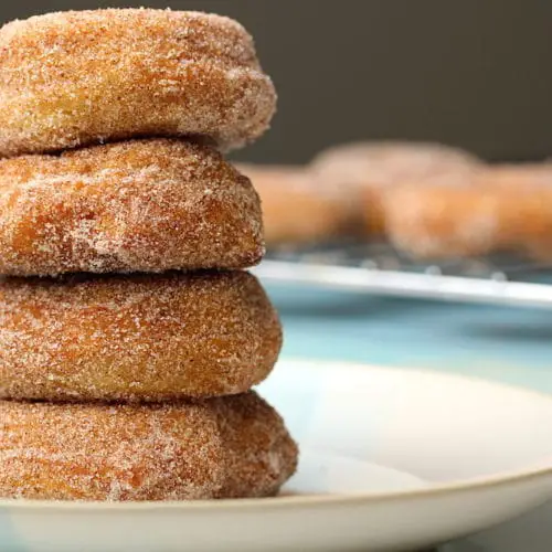 stack of vegan gluten-free donuts