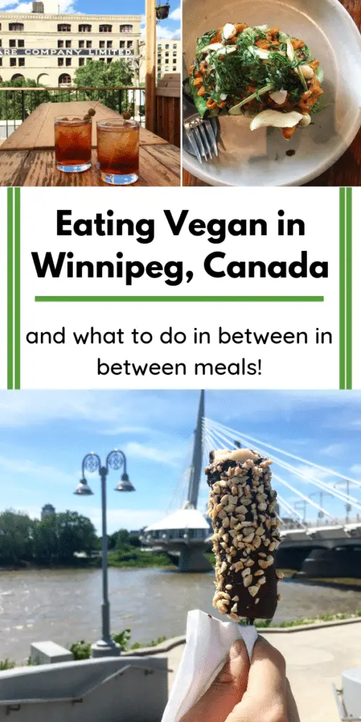 pint for eating vegan in Winnipeg