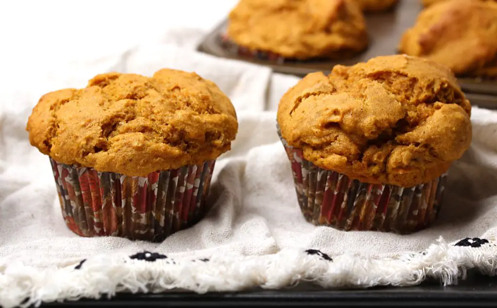Image of pumpkin spice muffins, gluten-free vegan