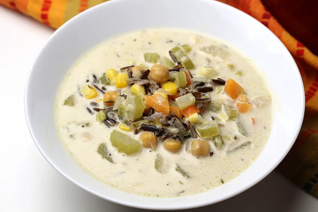 Creamy + Dreamy Wild Rice Soup - The Vegan Harvest