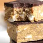 Chocolate Peanut-Butter Crunch Bars vegan gluten free