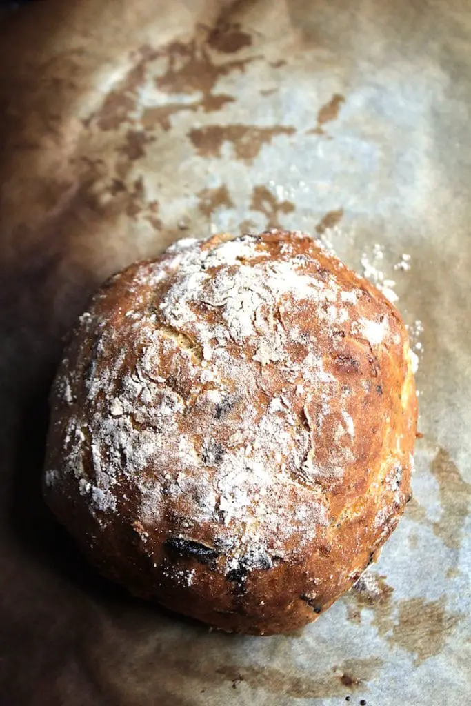 image of loaf of gluten-free vegan bread unsliced