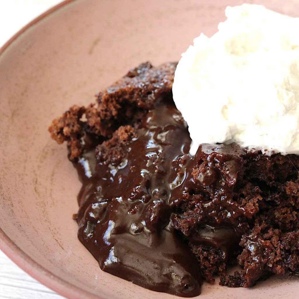 GlutenFree Chocolate Pudding Cake The Vegan Harvest